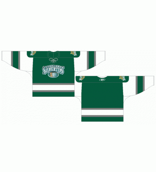 Custom WHL Everett Silvertips 2005 09 Alternate Hockey Jersey Green